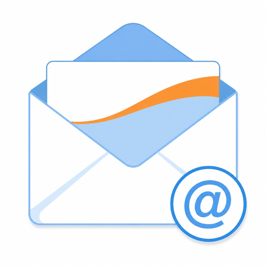 Cartoon branded business email